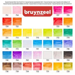 Bruynzeel Expression Aquarelle Sulu Boya Kalemi Seti 36 Renk - 3