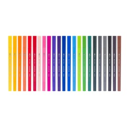 Bruynzeel Fineliner / Brush Pen Çift Taraflı Fırça Uçlu Kalem Seti 24 Renk - 2