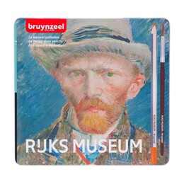 Bruynzeel Rijksmuseum The Vincent Van Gogh Set Aquarell Boya Kalemi Seti 24 Renk Metal Kutu - Thumbnail