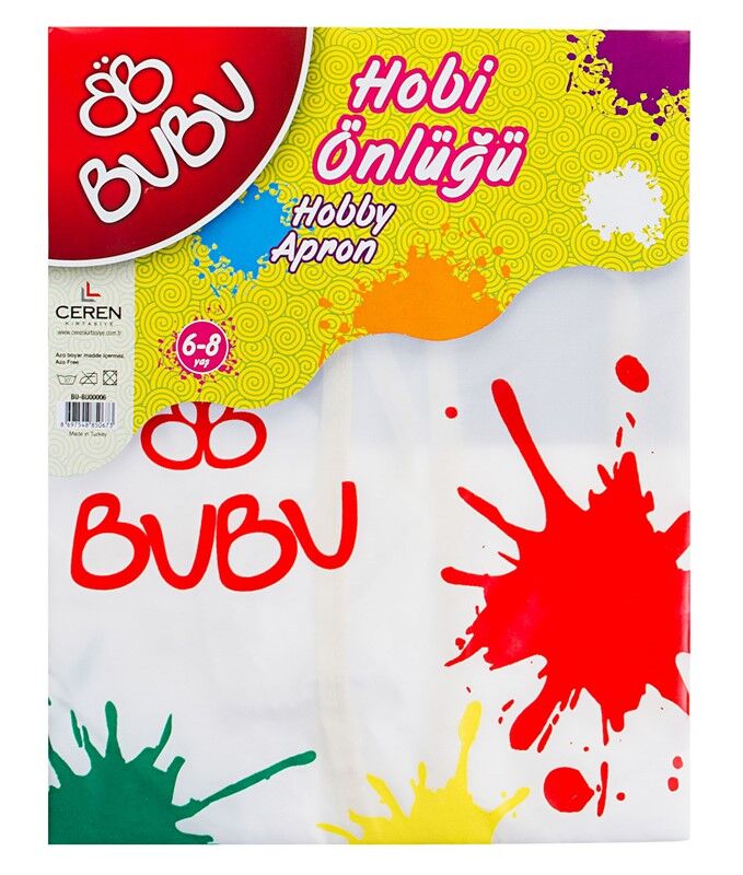 Bu-bu Hobi Boyama Önlüğü 6-8 Yaş (bubu-00006)
