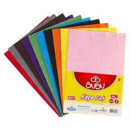 Bu-Bu Keçe 20x30 Cm.10 Renk 10'Lu (BUBU-KE0001) - 1