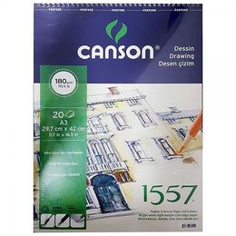 Canson 1557 Dessin Resim ve Eskiz Çizim Defteri 180 gr. A3 20 Sayfa