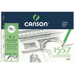 Canson 1557 Resim ve Eskiz Çizim Defteri 120 gr. 25x35 cm. 15 Sayfa