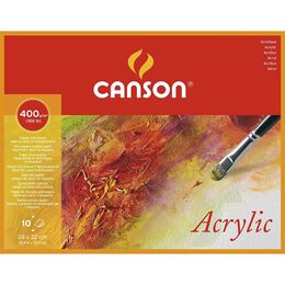 Canson Acrylic Blok Akrilik ve Sulu Boya Defteri Blok 400 gr. 24x32 cm. 10 yaprak