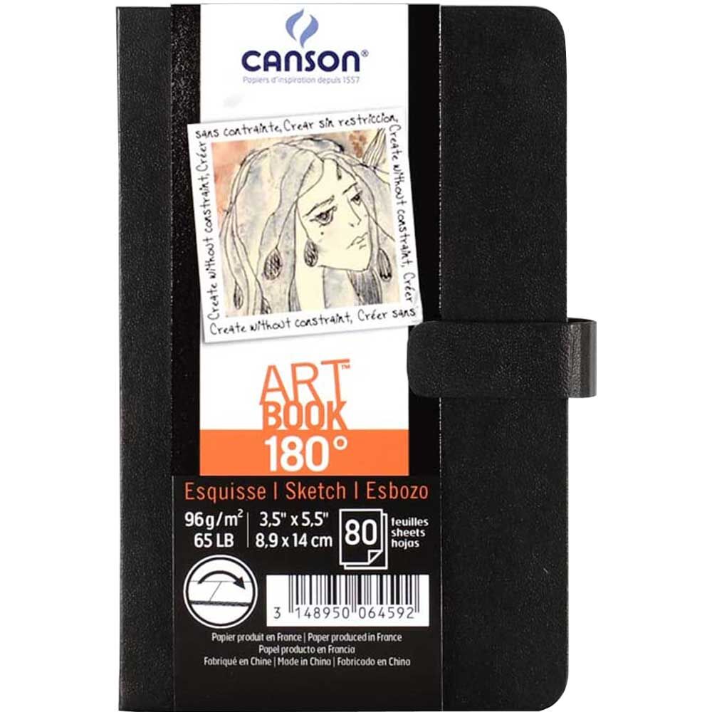 Canson Art Book 180° Açılabilen Eskiz Çizim Defteri 96 Gr. 8.9x14 Cm. 80 Sayfa