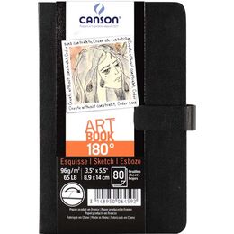 Canson Art Book 180° Açılabilen Eskiz Çizim Defteri 96 gr. 8.9x14 cm. 80 Sayfa