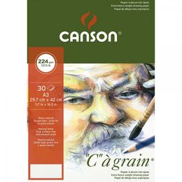 Canson Ca Grain İnce Dokulu Eskiz Çizim Defteri 224 gr. A3 30 Sayfa