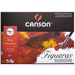 Canson Figueras Tuval Görünümlü Yağlı Boya Defteri 290 gr. 19x25 cm. 10 yaprak