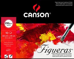 Canson Figueras Tuval Görünümlü Yağlı Boya Defteri 290 gr. 33x41 cm. 10 yaprak