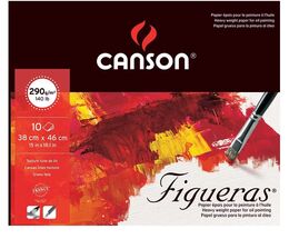 Canson Figueras Tuval Görünümlü Yağlı Boya Defteri 290 gr. 38x46 cm. 10 yaprak