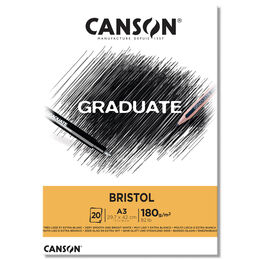 Canson Graduate Bristol Defteri Blok 180 gr. A3 20 Sayfa