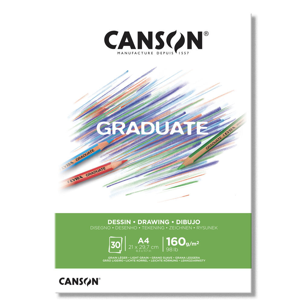 Canson Graduate Drawing Eskiz Çizim Defteri 160 Gr. A4 30 Sayfa