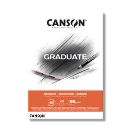 Canson Graduate Sketching Eskiz Çizim Defteri 96 gr. A5 40 Sayfa - 1
