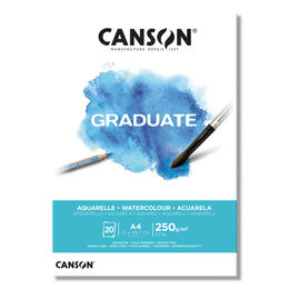 Canson Graduate Watercolour Sulu Boya Defteri Blok 250 gr. A4 20 yaprak