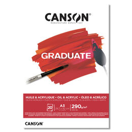 Canson Graduate Yağlı Boya ve Akrilik Boya Defteri Blok 290 gr. A3 20 yaprak
