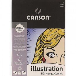 Canson Illustration Manga Marker Çizim Defteri A3 250 gr. 12 Sayfa