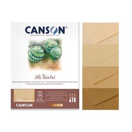 Canson Mi-Teintes Pastel Boya Defteri Blok 160 gr. 32x41 cm. 30 yaprak EARTH TONES - 1