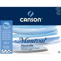 Canson Montval Maxi Pack Sulu Boya Defteri Blok 200 gr. 32x41 cm. 40 yaprak