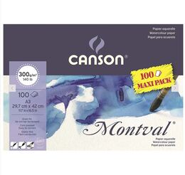 Canson Montval Maxi Pack Sulu Boya Defteri Blok 300 gr. 29x42 cm. 100 yaprak
