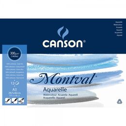 Canson Montval Sulu Boya Defteri Blok 300 gr. A3 12 yaprak