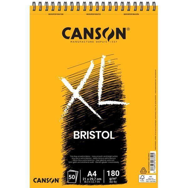 Canson Xl Bristol Defteri Blok 180 Gr. A4 50 Yaprak