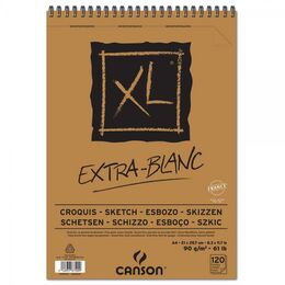 Canson XL Ekstra Beyaz Eskiz Çizim Defteri 90 gr. A4 120 Sayfa