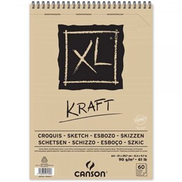Canson XL Kraft Eskiz Çizim Defteri 90 gr. A4 40 Sayfa - 1