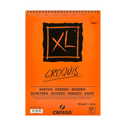 Canson XL Krem Eskiz Çizim Defteri Üstten Spiralli 90 gr. A3 50 Sayfa - 1