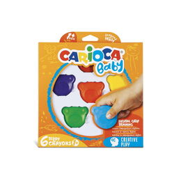 Carioca Baby Teddy Crayons Mum Boya 6 Renk 1+ Yaş