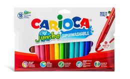 Carioca Jumbo Süper Yıkanabilir Kalın Keçeli Boya 18 Renk