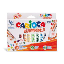 Carioca Stamperello Mühürlü Keçeli Boya Kalemi 12 Renk