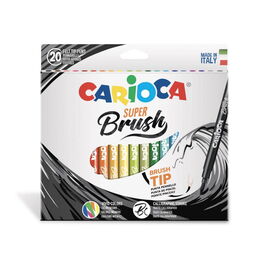 Carioca Super Brush Fırça Uçlu Keçeli Boya Kalemi 20 Renk