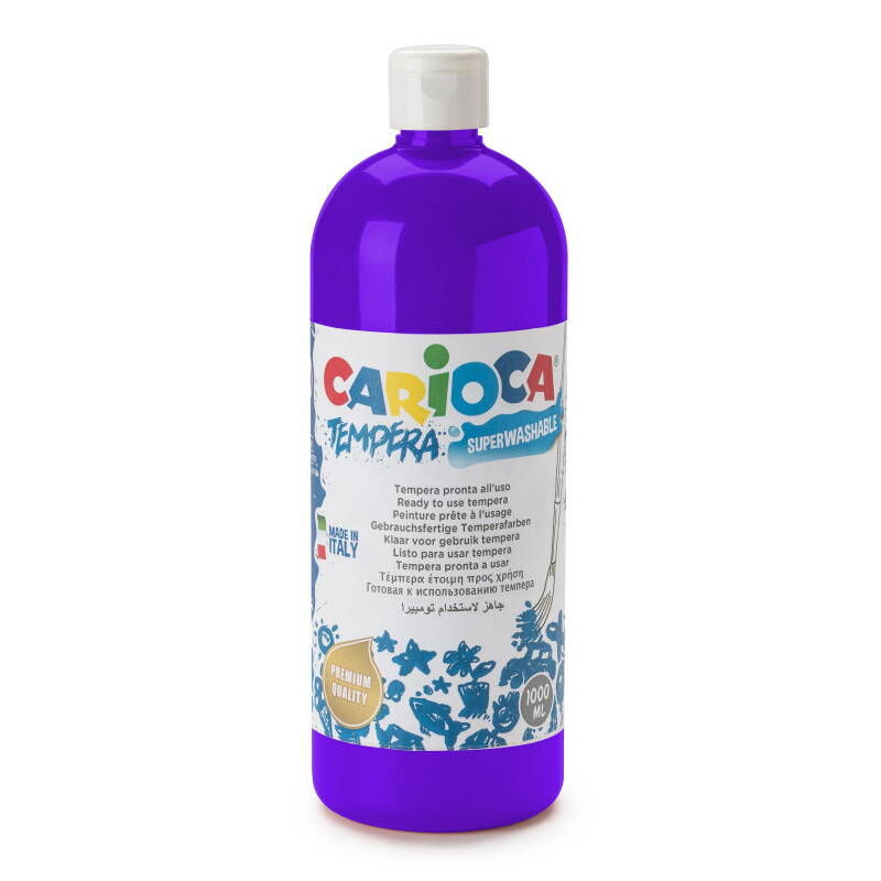 Carioca Tempera Yıkanabilir Poster Boya 1000 Ml. Mor