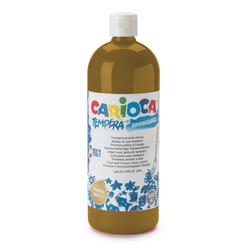 Carioca Tempera Yıkanabilir Poster Boya 1000 Ml. Açık Kahverengi