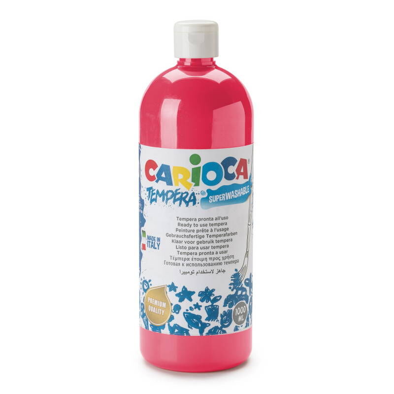 Carioca Tempera Yıkanabilir Poster Boya 1000 Ml. Fuşya