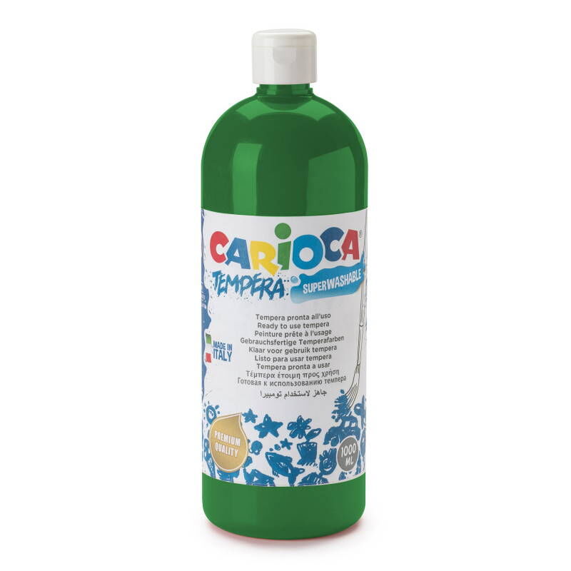 Carioca Tempera Yıkanabilir Poster Boya 1000 Ml. Koyu Yeşil