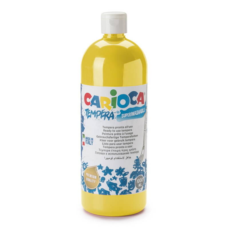 Carioca Tempera Yıkanabilir Poster Boya 1000 Ml. Sarı