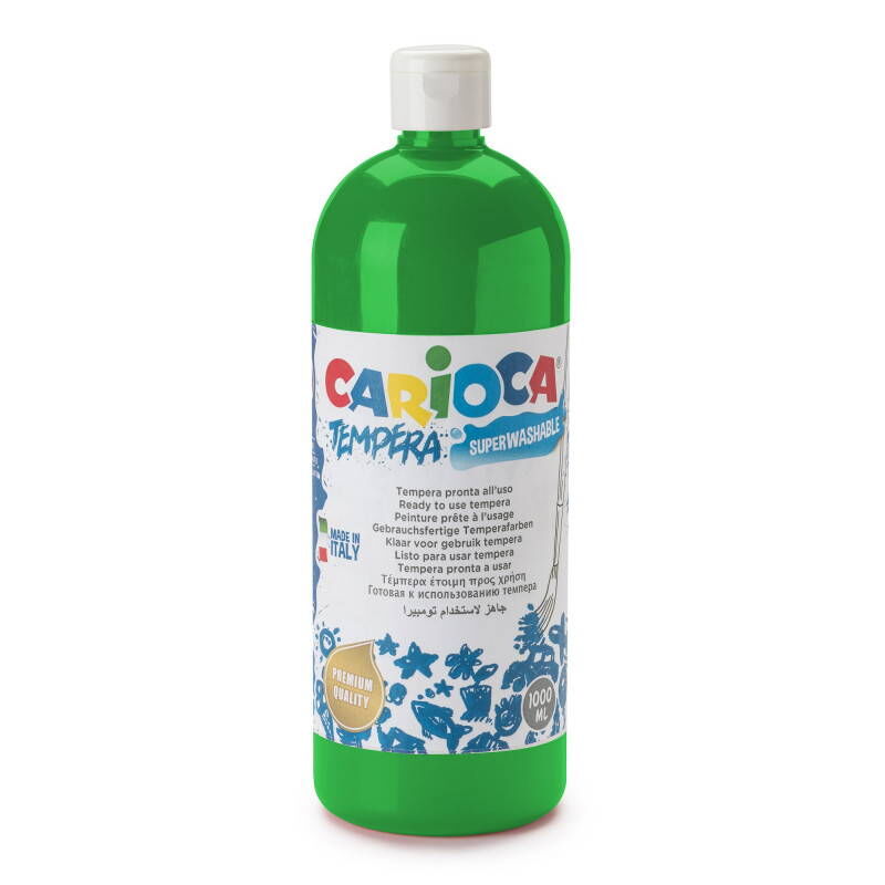 Carioca Tempera Yıkanabilir Poster Boya 1000 Ml. Yeşil