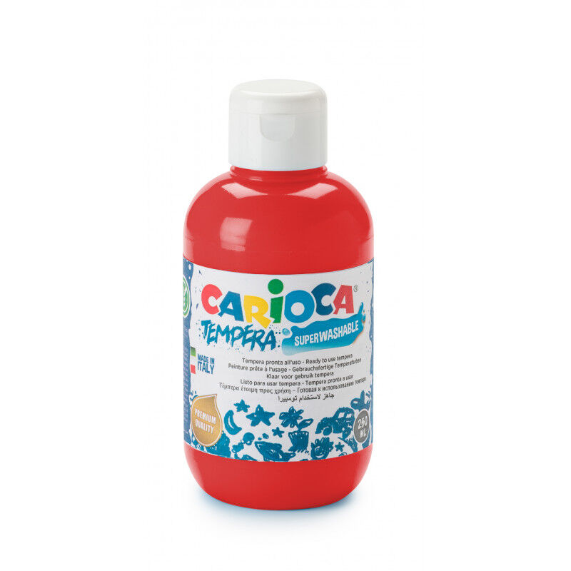 Carioca Tempera Yıkanabilir Poster Boya 250 Ml. Kırmızı