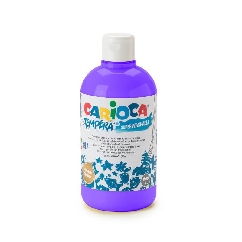 Carioca Tempera Yıkanabilir Poster Boya 500 Ml. Mor