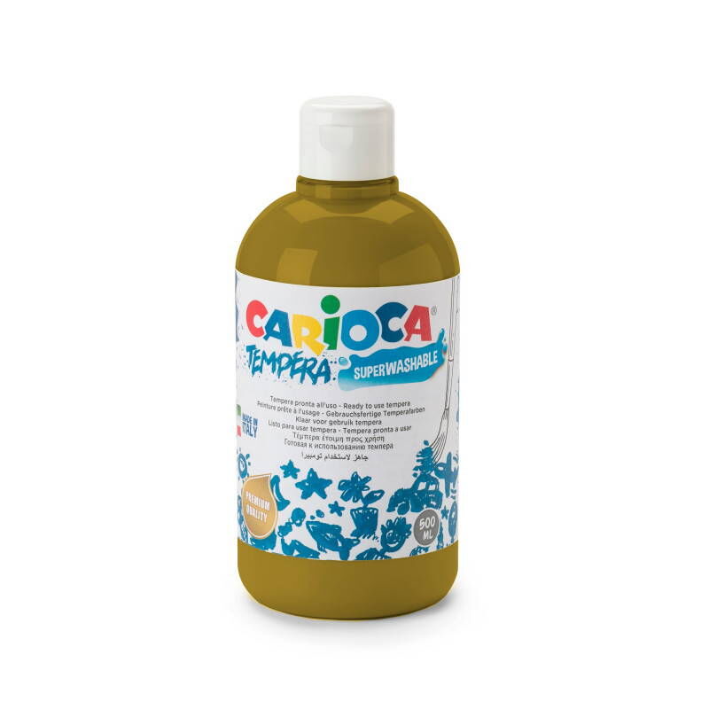 Carioca Tempera Yıkanabilir Poster Boya 500 Ml. Açık Kahverengi