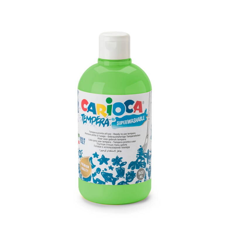 Carioca Tempera Yıkanabilir Poster Boya 500 Ml. Açık Yeşil