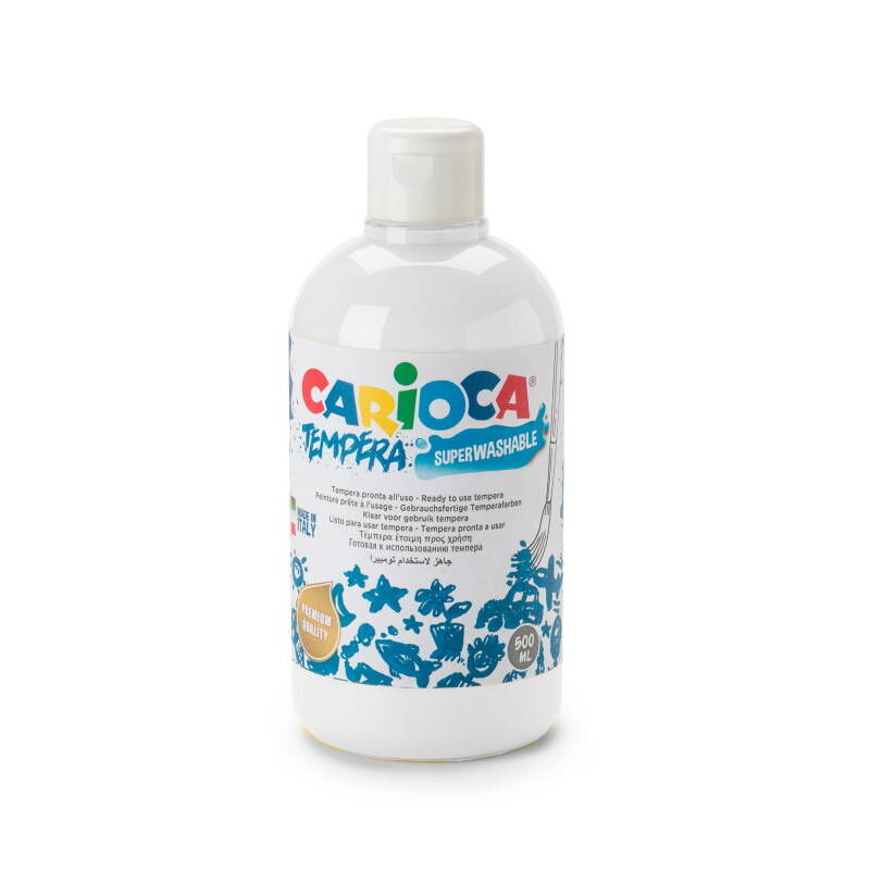 Carioca Tempera Yıkanabilir Poster Boya 500 Ml. Beyaz