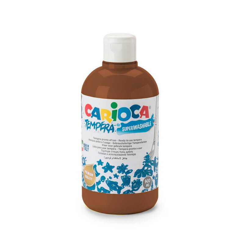 Carioca Tempera Yıkanabilir Poster Boya 500 Ml. Kahverengi