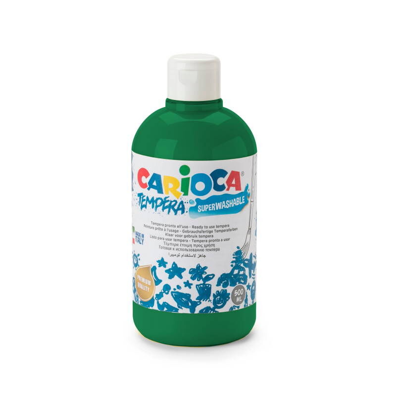 Carioca Tempera Yıkanabilir Poster Boya 500 Ml. Koyu Yeşil