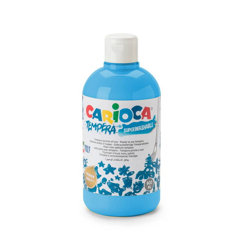 Carioca Tempera Yıkanabilir Poster Boya 500 Ml. Mavi