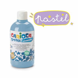 Carioca Tempera Yıkanabilir Poster Boya 500 ml. PASTEL MAVİ