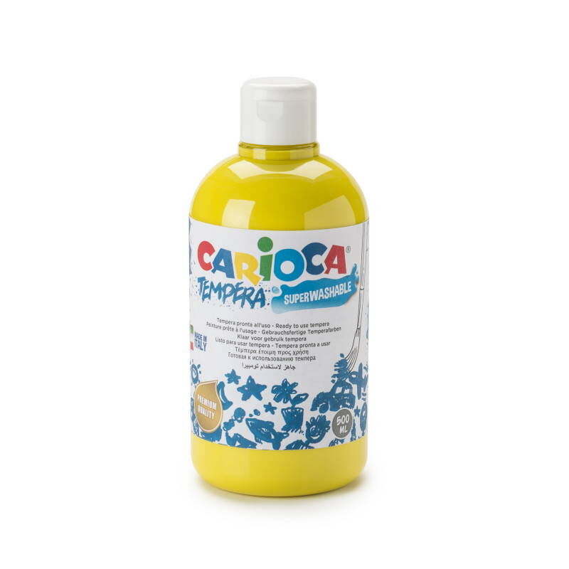 Carioca Tempera Yıkanabilir Poster Boya 500 Ml. Sarı
