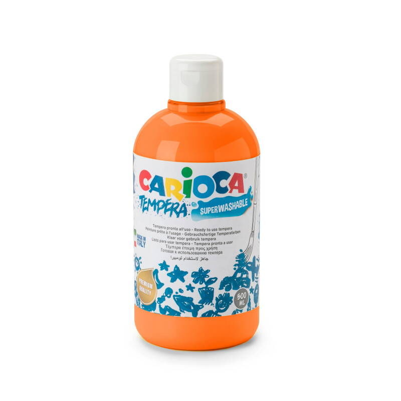 Carioca Tempera Yıkanabilir Poster Boya 500 Ml. Turuncu