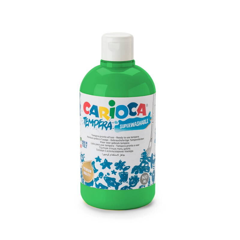 Carioca Tempera Yıkanabilir Poster Boya 500 Ml. Yeşil